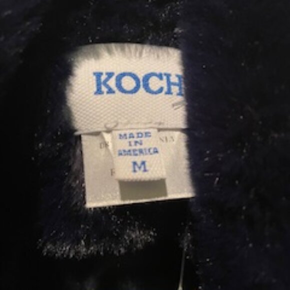 Koch Celese Jacket in Navy Faux, Size M - Picture 4 of 5
